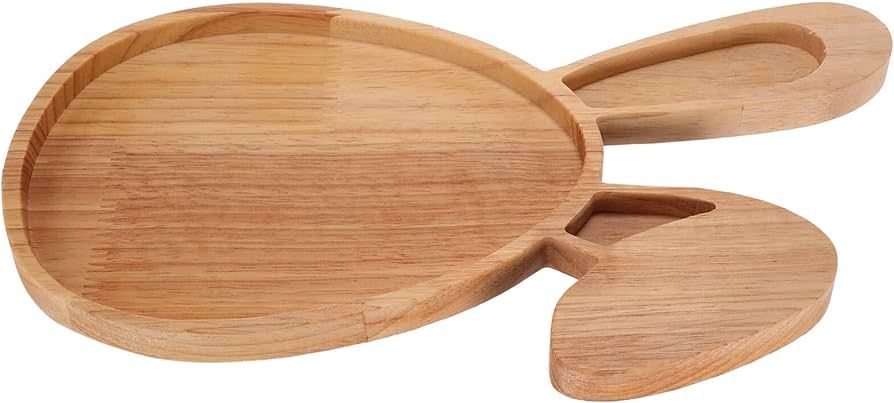 Easter Egg Bunny Charcuterie Board, Wooden Rabbit Shaped Appetizer Tray Cutting Board Serving Pla... | Amazon (US)