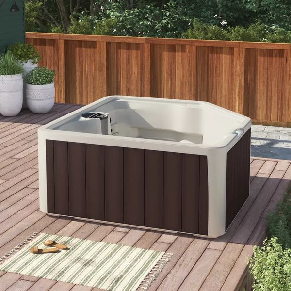 Sereno 4 - Person 22 - Jet Plug and Play Hot Tub with Thermal Locking Cover | Wayfair North America