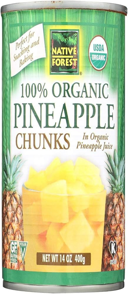 Native Forest Pineapple Chunks, Organic, 14 Oz | Amazon (US)