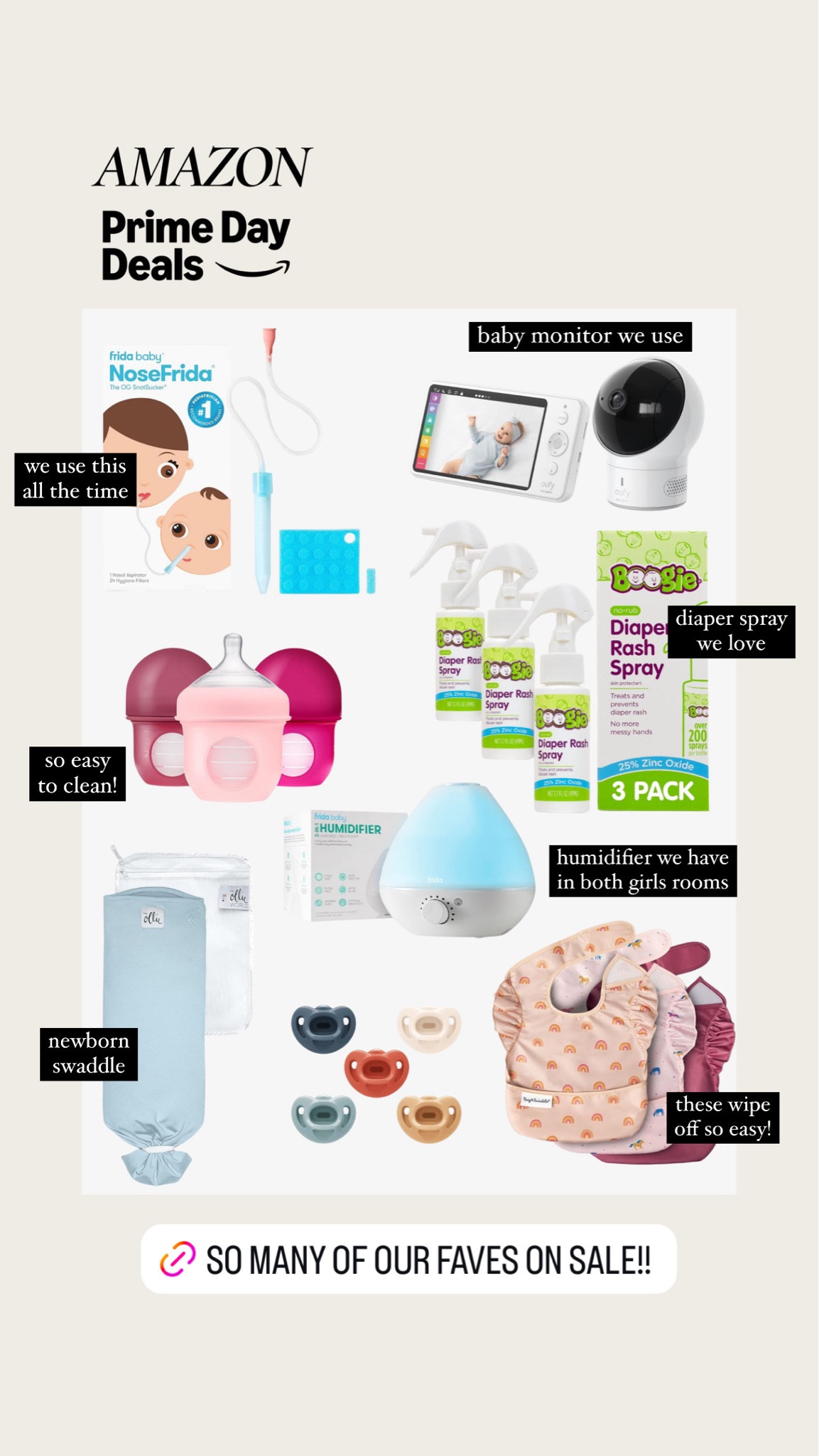 Amazon prime day deals! All of these baby products are some of my favorites! I use the baby camera everyday for Brooklyn! 

Amazon prime day, prime deals, baby finds, Amazon baby, on sale 

#LTKxPrimeDay #LTKFindsUnder50 #LTKFindsUnder100