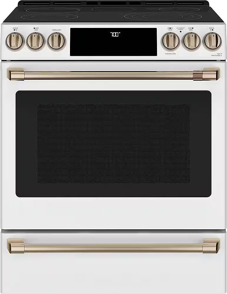 Café 5.7 Cu. Ft. Slide-In Electric Convection Range Matte White CES700P4MW2 - Best Buy | Best Buy U.S.