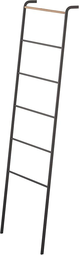 Yamazaki Home Leaning Ladder Rack, One Size, Black | Amazon (US)