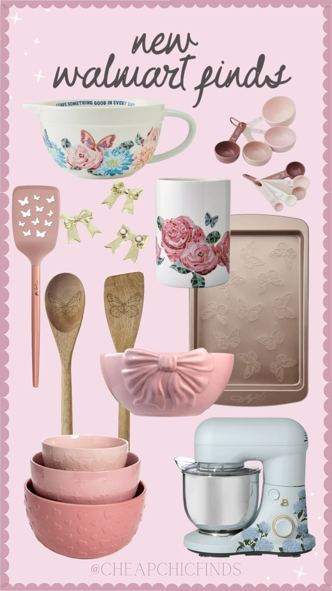 New Walmart spring kitchen finds! I love all the butterflies! I have the wooden utensils, the butterfly sheet pan, the bow magnets and the butterfly spatula!
Several of these are from dolly parton’s kitchen line at Walmart!


#walmarthome #newatwalmart #walmartfinds #walmartkitchen



#LTKHome #LTKFindsUnder50 #LTKmomlife