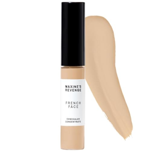 Maxine's Revenge FRENCH FACE Concealer Concentrate | Hydrate and Blur | Conceal and Highlight with Lightweight Full-Coverage FAIR PEACH | Amazon (US)