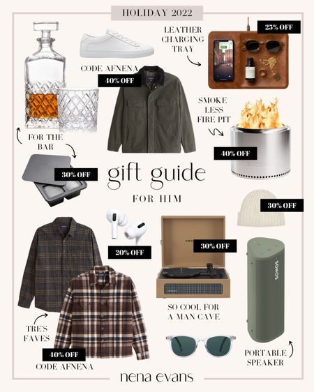 Gift guide for him! Lots of these gift ideas for men are on sale for Black Friday!








Gift ideas for husband 
Gift ideas for boyfriend 
Gift guide for husband 
Gift guide for boyfriend 
Portable speaker
Vinyl player
Plaid flannels
Bar tools
Bar glasses
White sneakers
Unique gifts for him
Gifts for men 
Gift ideas for men
Gift guide for men
him, gift ideas for him, gift guide for dad, gift ideas for dad 
Nena Evans
Nena Evans gift guide

#LTKCyberweek #LTKGiftGuide #LTKmens