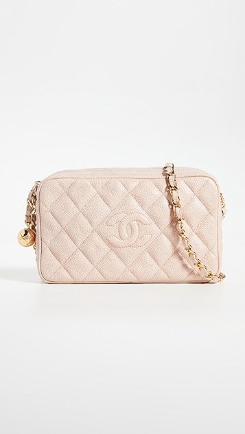 Chanel Pink Caviar Diamond Camera Bag | Shopbop