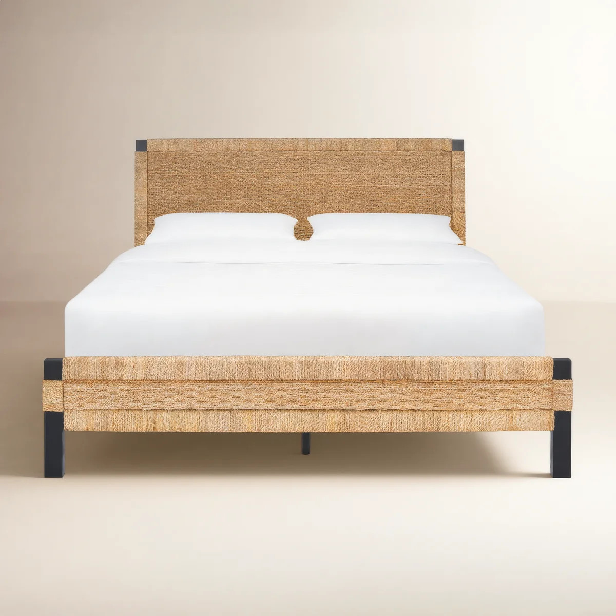 Natalie Low Profile Woven Banana Stem Standard Bed | Wayfair North America