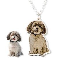 Pet Portrait Necklace, Custom Rabbit Necklace, Memorial Jewelry, Pet Parent Gift, Sympathy Christmas | Etsy (US)