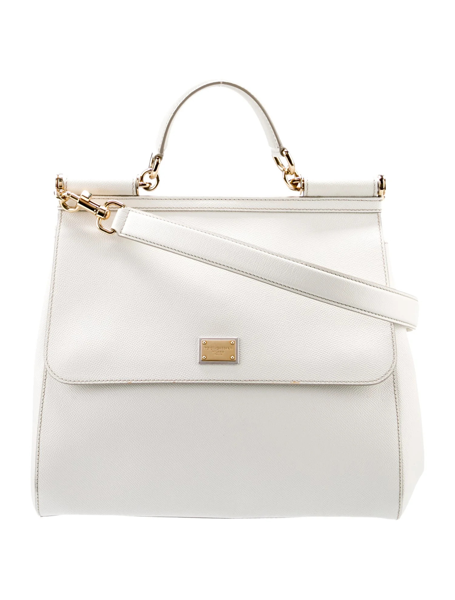 Large Leather Top Handle Bag | The RealReal