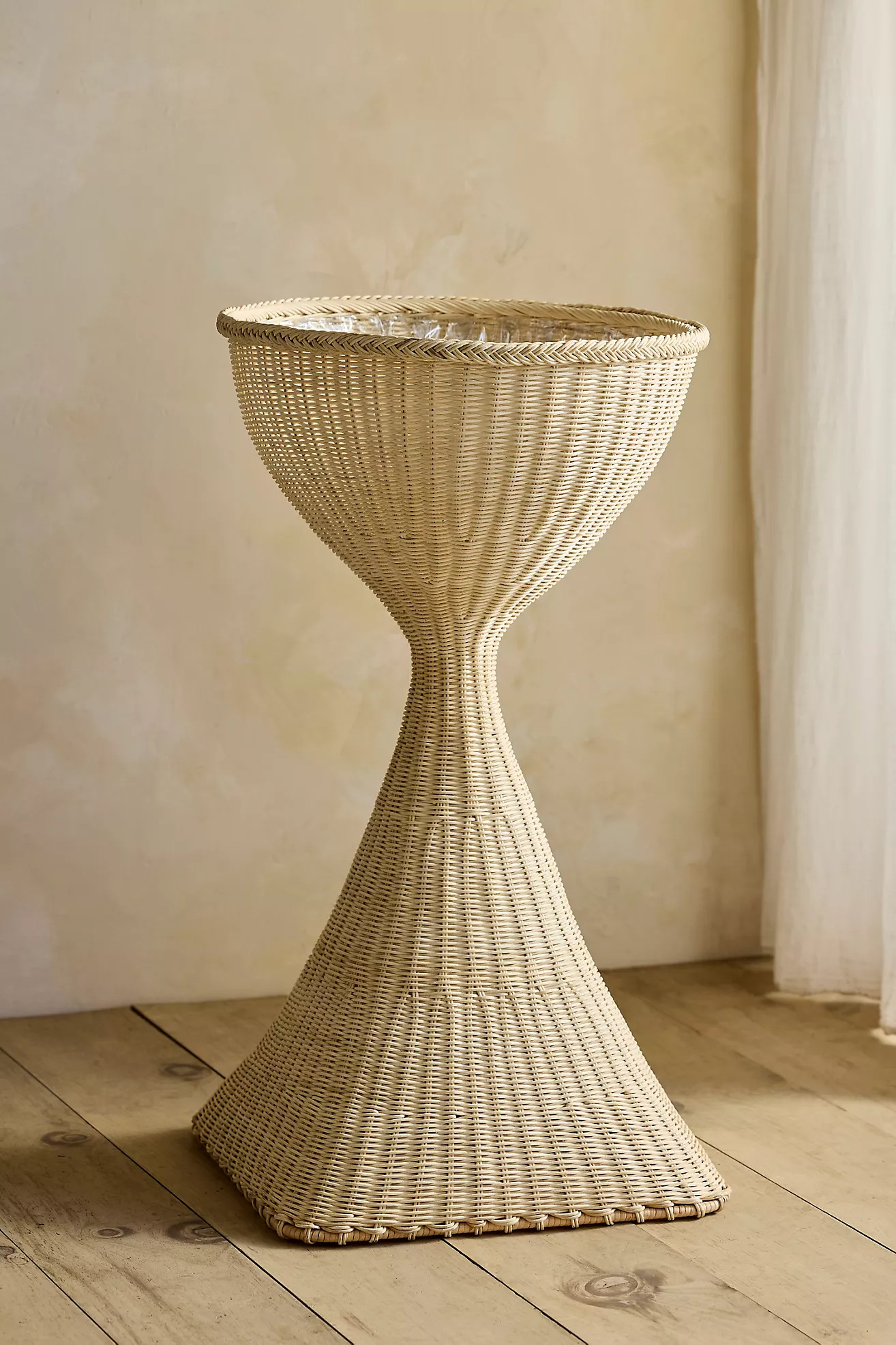 Rattan Standing Urn Planter | Terrain