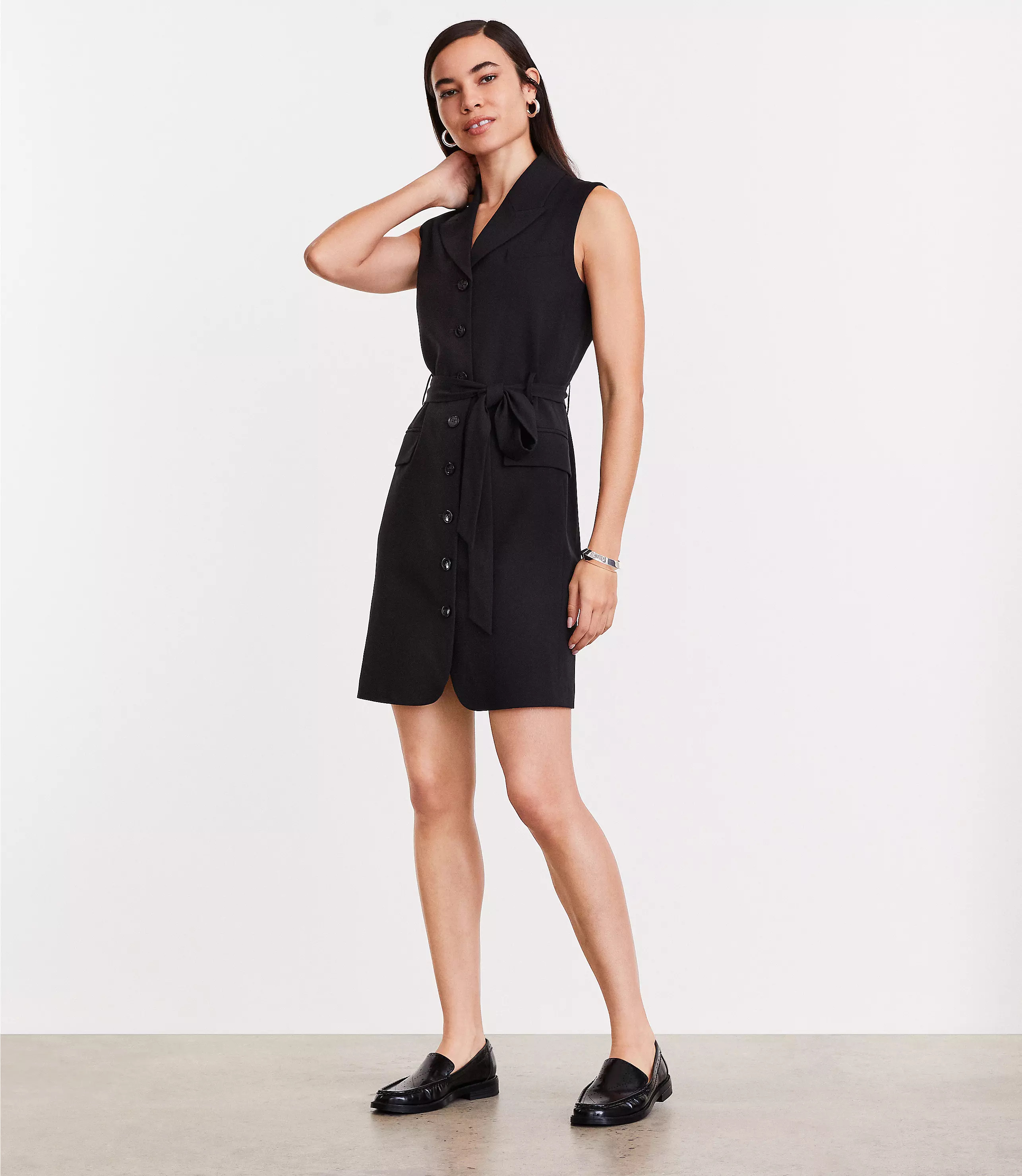 LOFT Versa Seasonless Stretch Vest Mini Pocket Dress | LOFT
