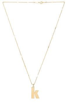 Jenny Bird Modernist Monogram Pendant in Gold from Revolve.com | Revolve Clothing (Global)