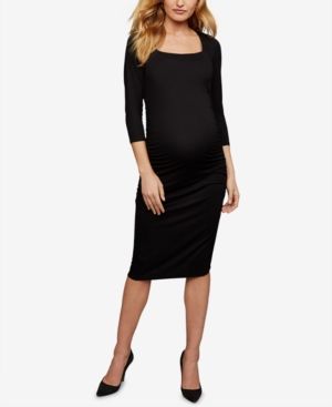 Isabella Oliver Maternity Square-Neck Sheath Dress | Macys (US)