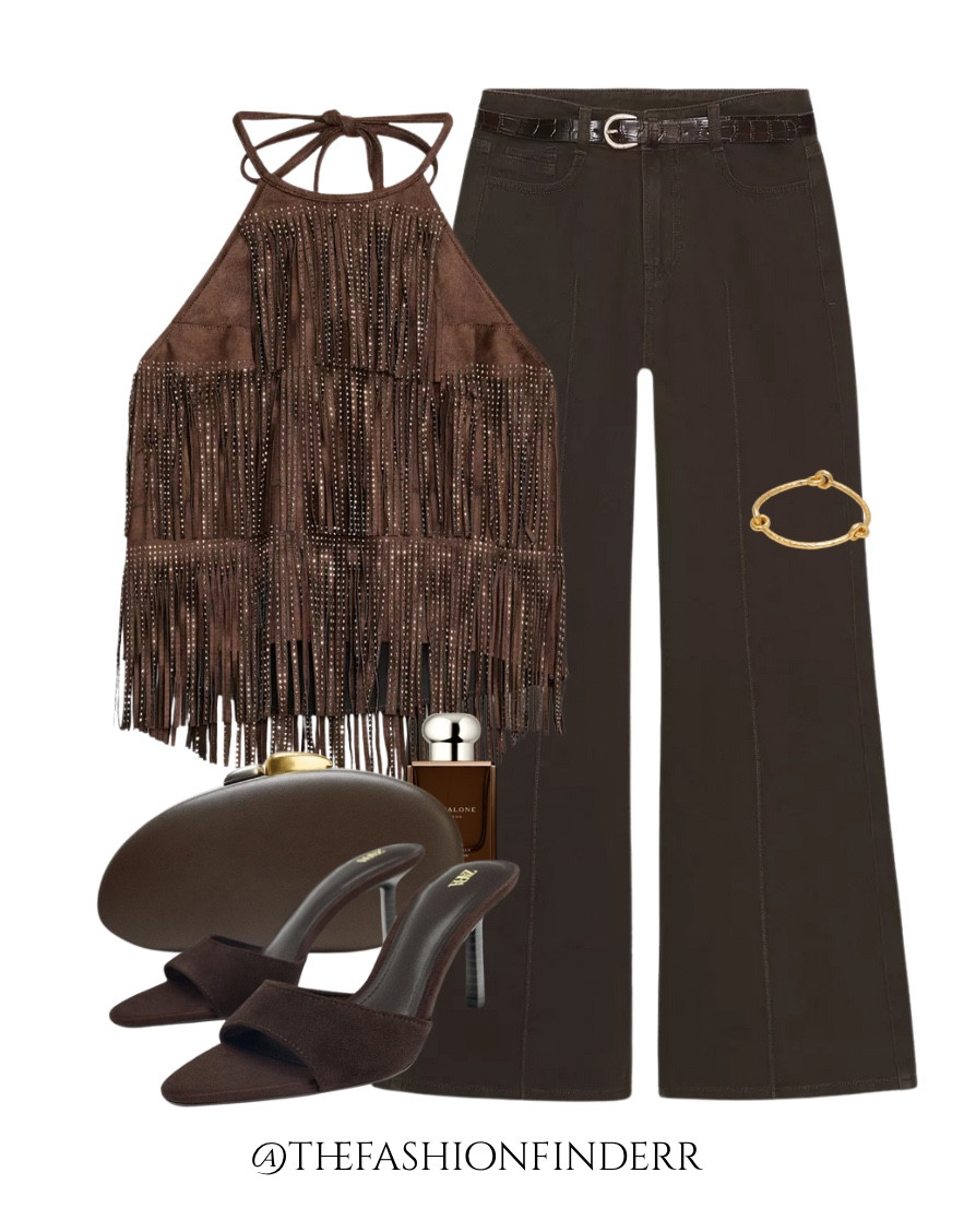 Perfect night out top, styled with jeans & a matching skirt 🤎

#LTKfestive #LTKuk