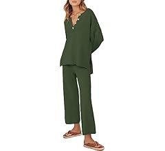 ANRABESS Women 2 Piece Outfits Oversized Knit Loungewear Loose Slouchy Sweater Set 2023 Fall Tren... | Amazon (US)