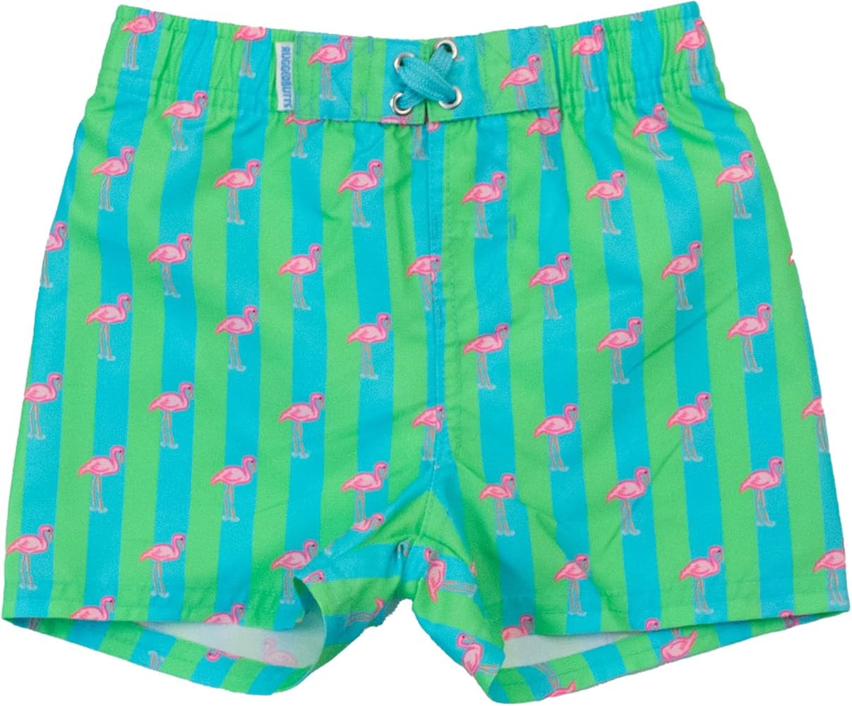 RUGGEDBUTTS Boys UPF50+ Sun Protection Striped Color Block Swim Trunks | Amazon (US)