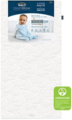 HALO DreamWeave Baby Crib Mattress and Toddler Bed, Breathable, Dual Sided 2-Stage Design, 100% Brea | Amazon (US)