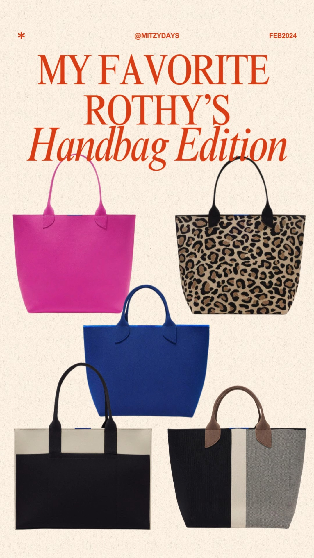 I just adore handbags the more versatile the better! Rothy’s has a beautiful array of handbags. 

From totes , top handles to crossbody! Rothy’s can be an everyday bag, diaper bag or work bag and you’ll be doing it in style. 

Sustainability | sustainable fashion | handbag | valentines | galentines | workoutfit | Rothy’s | bag 

#rothys #handbags #tote #crossbody #style #trend #elegant 



#LTKstyletip #LTKitbag #LTKGiftGuide