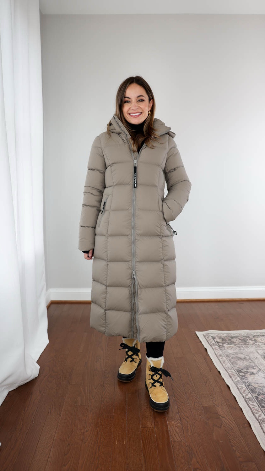 The Super Puff from Aritzia in four different styles and length on me! 

My favorite is the Supersnug mid! 

Sizing: 
The Supersnug Puff Long: xxs in modern taupe 

Leggings (Aerie): xs short 
Turtleneck (Aritzia): xxs 
Boots (Sorel): mine are from a previous season and are different in design 
The Super Puff Shorty: xxs in matte pearl 
The Super Puff Mid: xxs in black 
The Supersnug Puff Mid: xxs in spiced burgundy 

My measurements for reference: I’m 4’10” and 105lbs. My bust, waist, and hip measurement is 32”, 24”, and 36”.

#LTKActive #LTKPetite