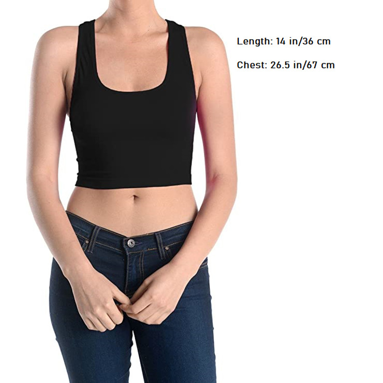 Energi Ladies Workout Crop Top  (Black, Free Size) - Walmart.com | Walmart (US)