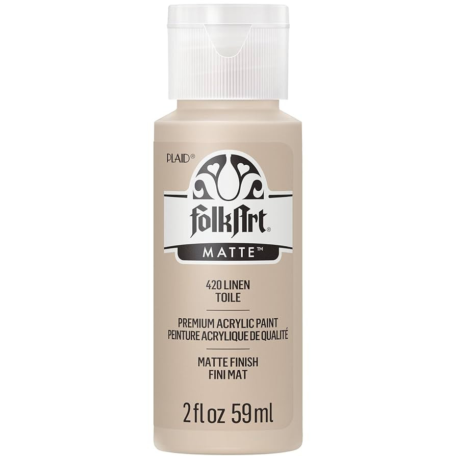 FolkArt Acrylic Paint in Assorted Colors (2 oz), 420, Linen | Amazon (US)