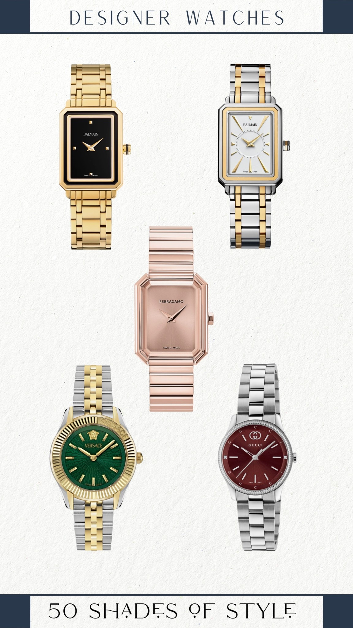 gold watch, silver watch, rose gold watch, mixed metal watch 

#LTKootd #LTKgrwm #LTKSeasonal