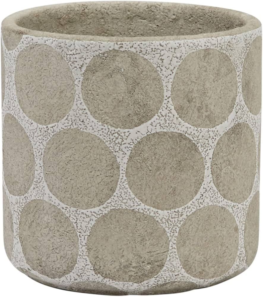 Creative Co-Op Terracotta Wax Relief Dots, Natural Planter, White | Amazon (CA)