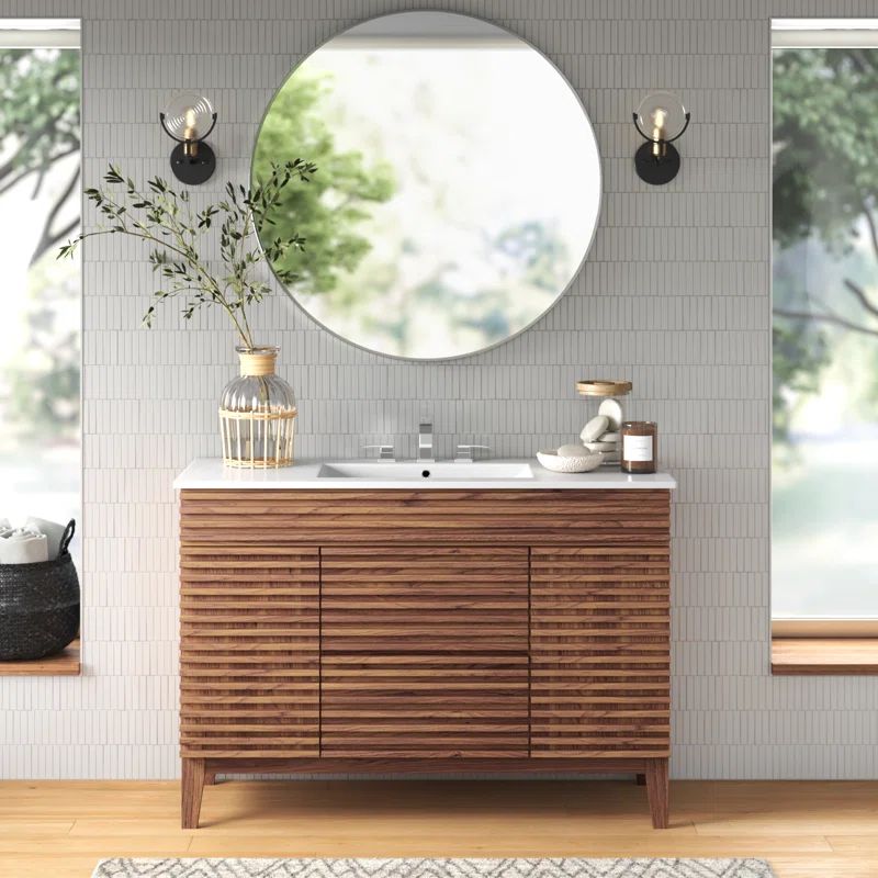 Render 48" Single Sink Bathroom Vanity | Wayfair North America