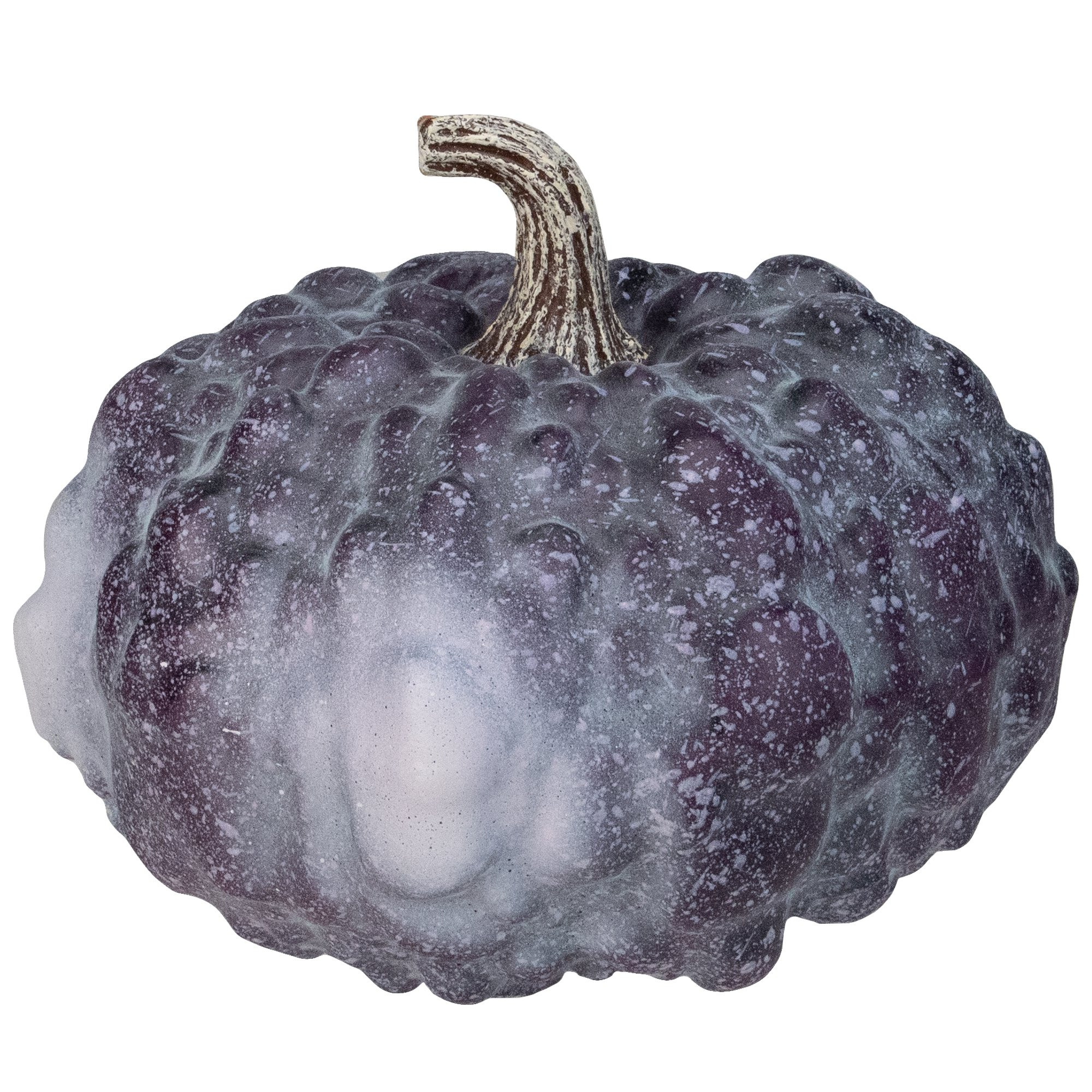 7" Purple and White Textured Pumpkin Fall Harvest Table Top Decoration | Walmart (US)