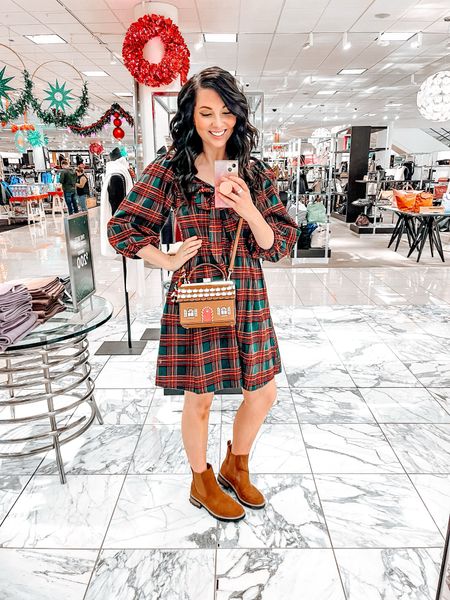 Bought this gingerbread house purse back in July and have zero regrets. Wore this festive look for Christmas shopping in Indy with Piper and my mom 🎄❤️ It was low key very chaotic with her haha but still filled with fun moments. Also this @nordstrom mirror will forever be my favorite spot to take photos. Dress and purse still available! Head to my stories or link in profile to shop 🛍️



#LTKSeasonal #LTKsalealert #LTKHoliday