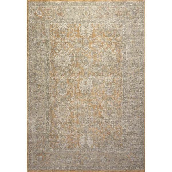 Rosemarie Oriental Gold/Sand Area Rug | Wayfair North America