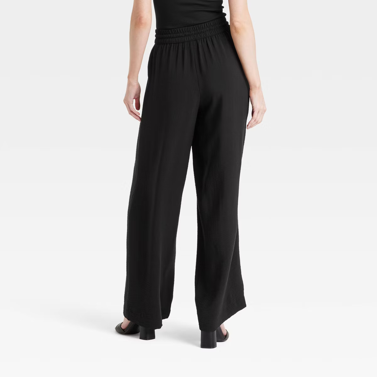 Women's High-Rise Modern Gauze Wide Leg Pull-On Pants - A New Day™ Cream XXL | Target