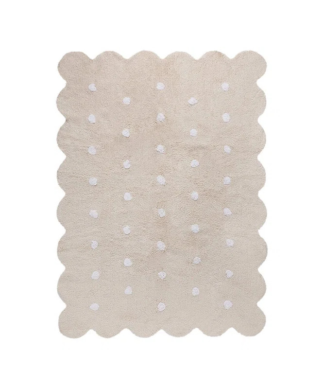 Biscuit Handmade Hand-Knotted Cotton White/Pink Rug | Wayfair North America