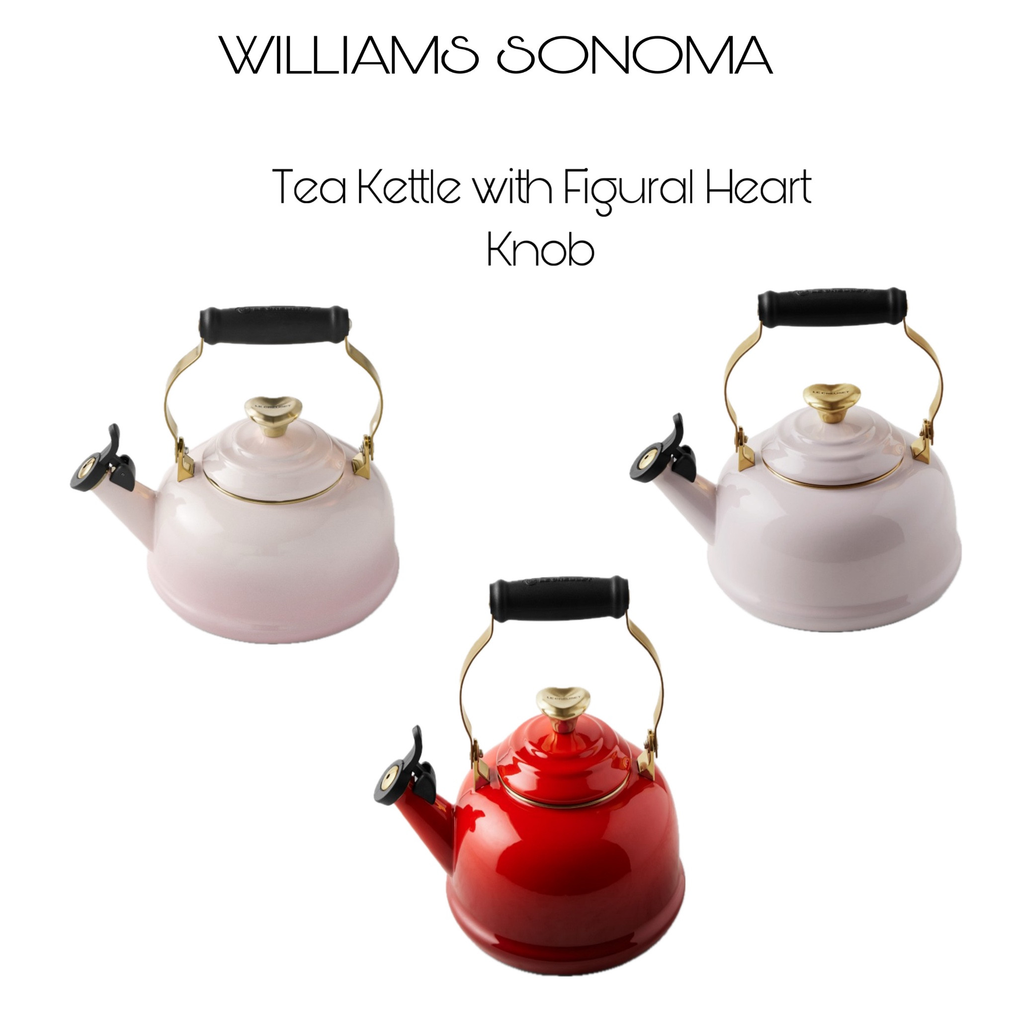 Le Creuset Classic Whistling Tea Kettle with Figural Heart Knob

#LTKU #LTKHome #LTKWatchNow