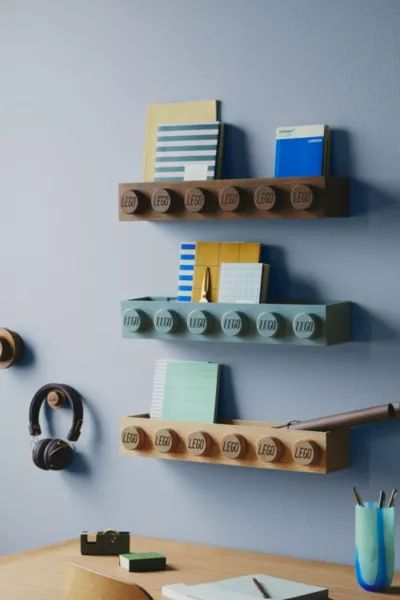 LEGO Wooden Wall Shelf | Urban Outfitters (US and RoW)
