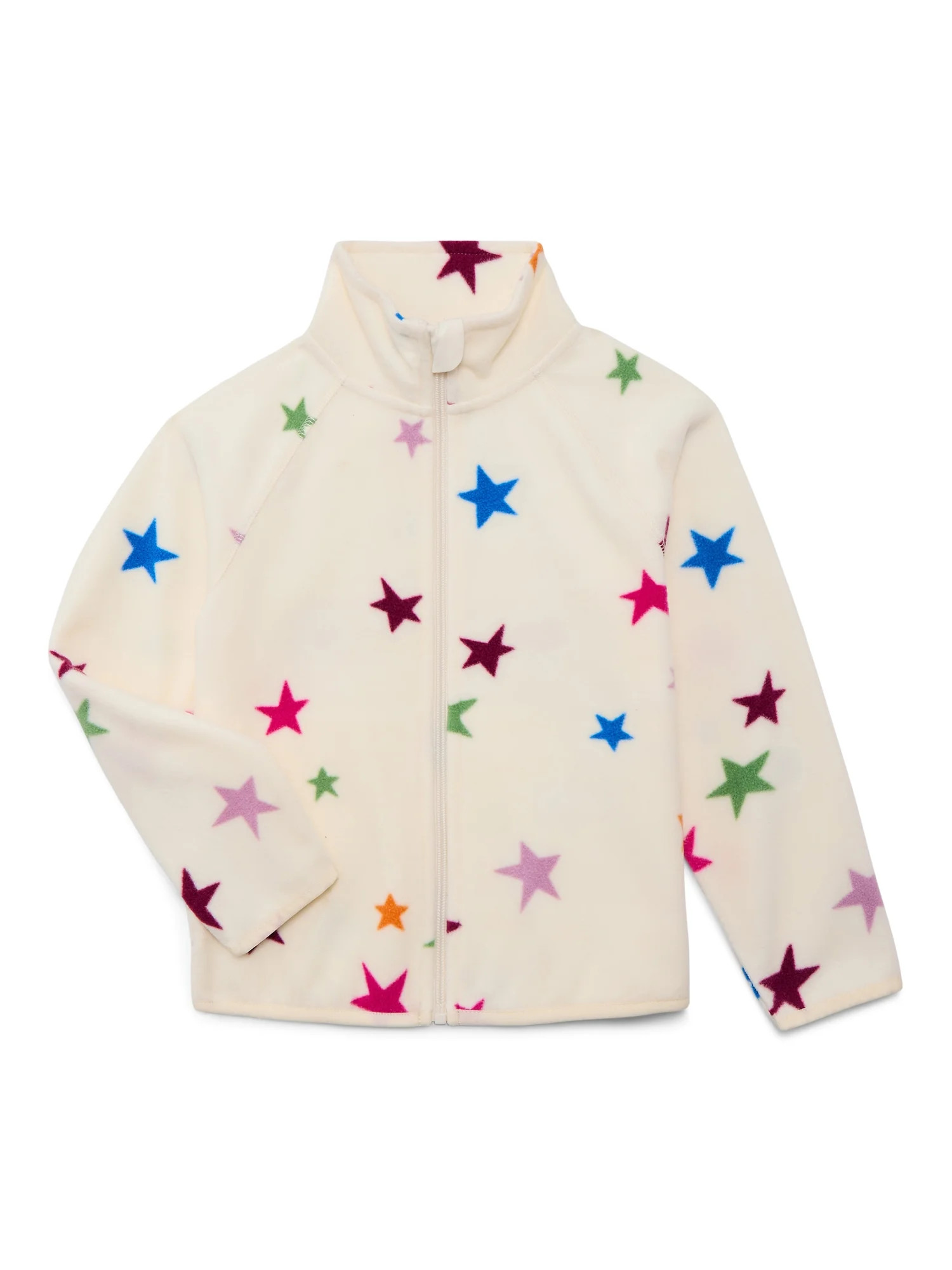 Wonder Nation Girls Microfleece Full Zip Jacket, Sizes 4-18 | Walmart (US)
