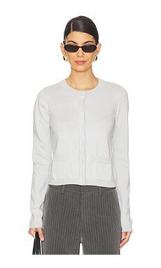 WeWoreWhat Crewneck Cardigan in Light Heather Grey from Revolve.com | Revolve Clothing (Global)
