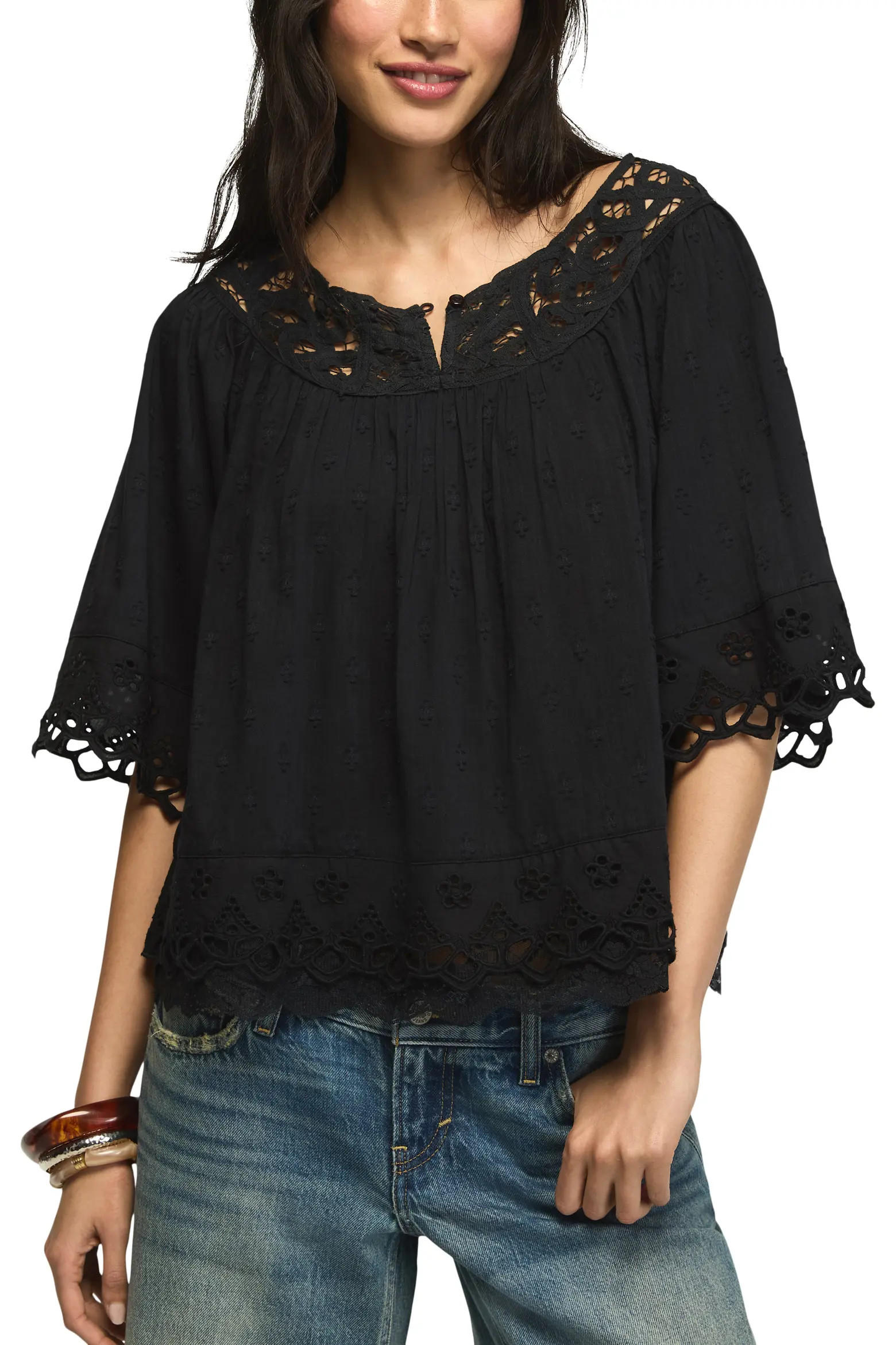 Battenburg Lace Embroidered Top (Women) | Nordstrom | Nordstrom