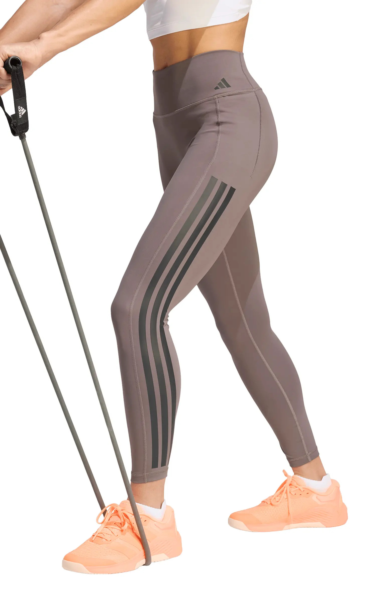 adidas Optime Workout 3-Stripes Climacool 7/8 Leggings | Nordstromrack | Nordstrom Rack