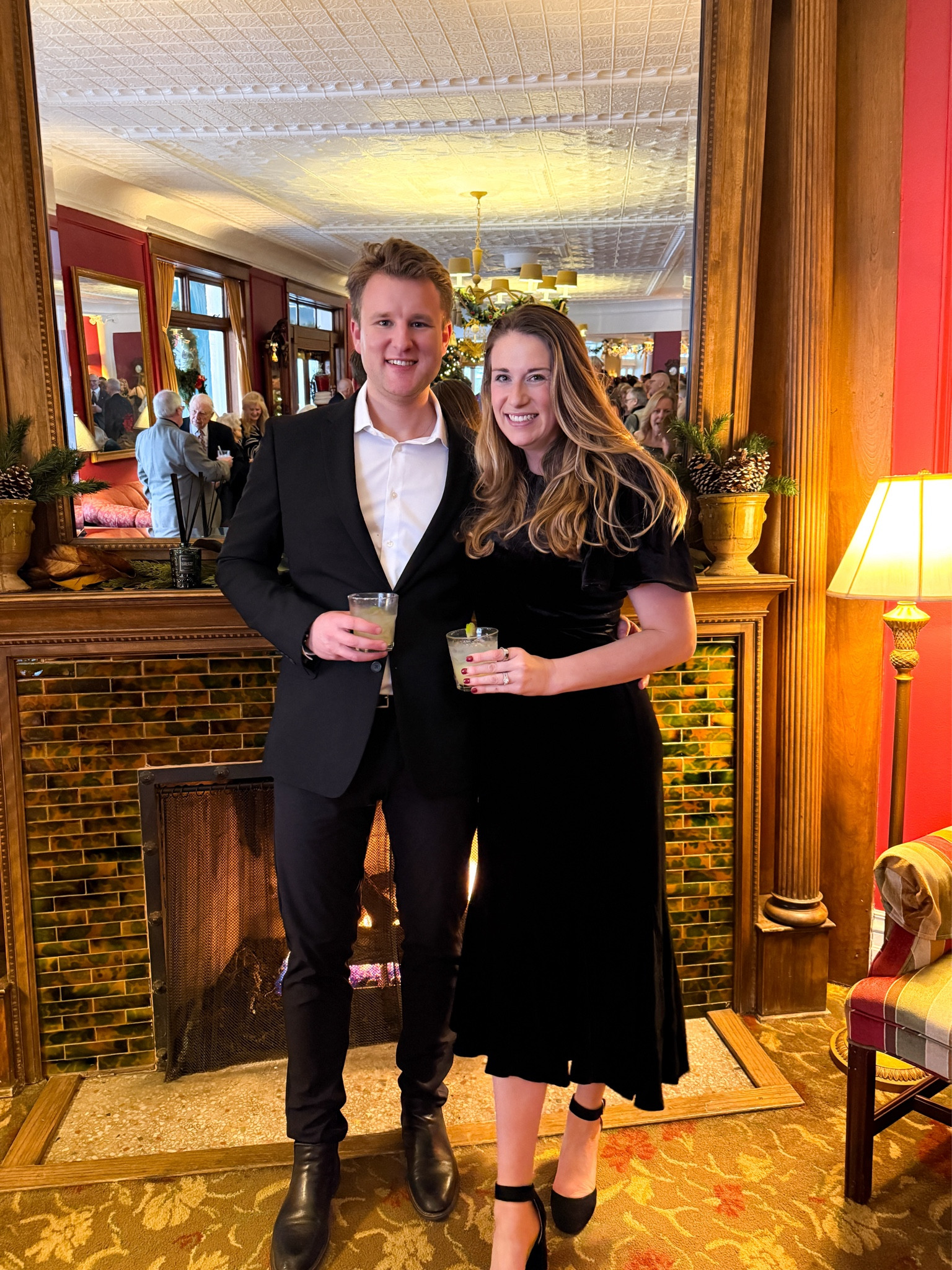 Winter wedding guest dress, black velvet dress wearing size medium! 

#LTKTall #LTKootd #LTKWedding