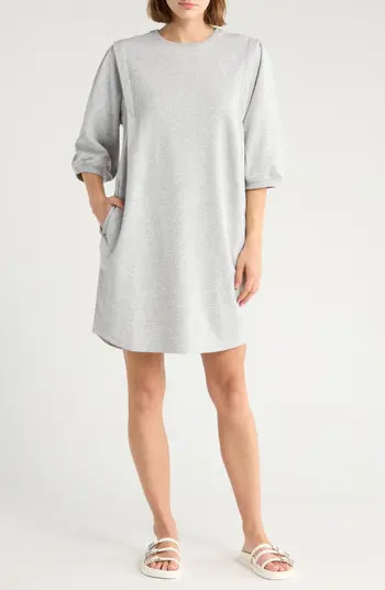 Elbow Sleeve Sweatshirt Dress | Nordstrom Rack