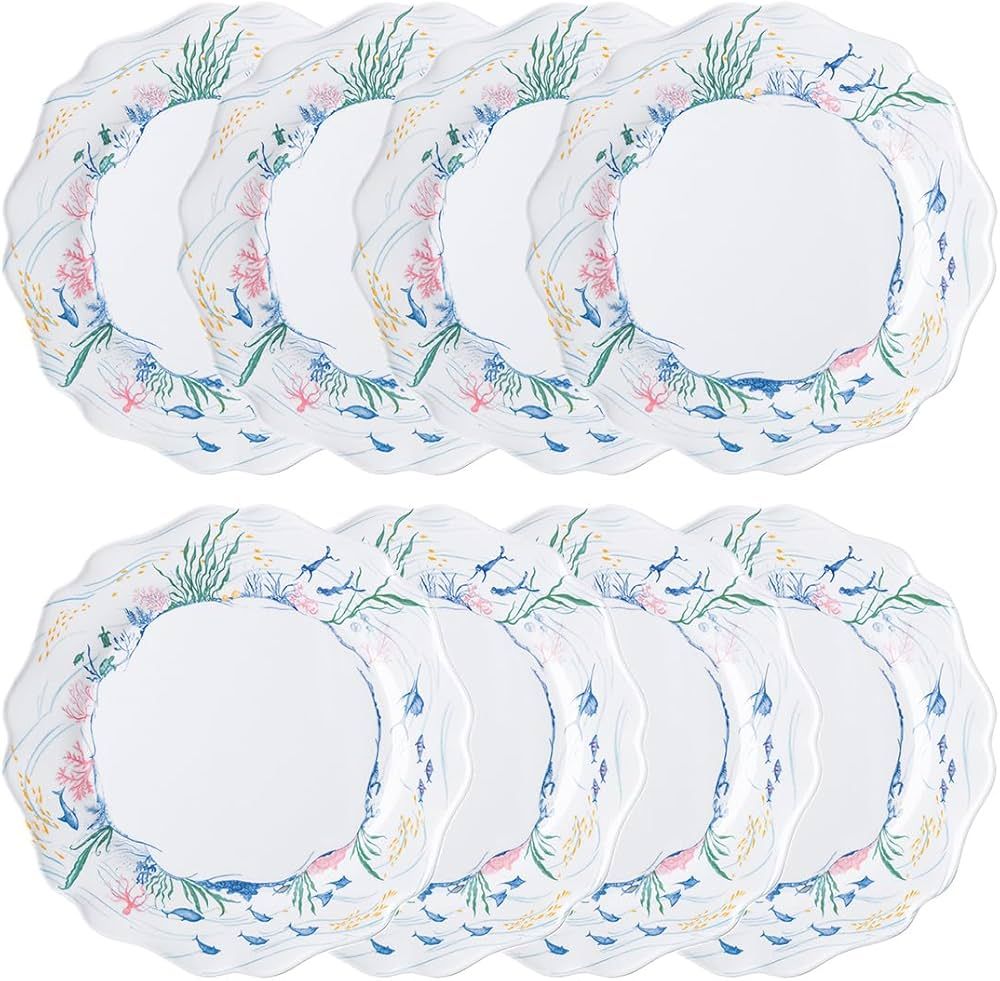 Juliska Country Estate Seaside Melamine Dinner Plate (Set of 8) | Amazon (US)