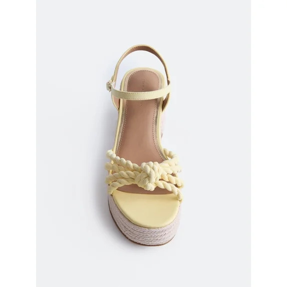 Free Assembly Women's Espadrille Block Heel Platform Sandals | Walmart (US)