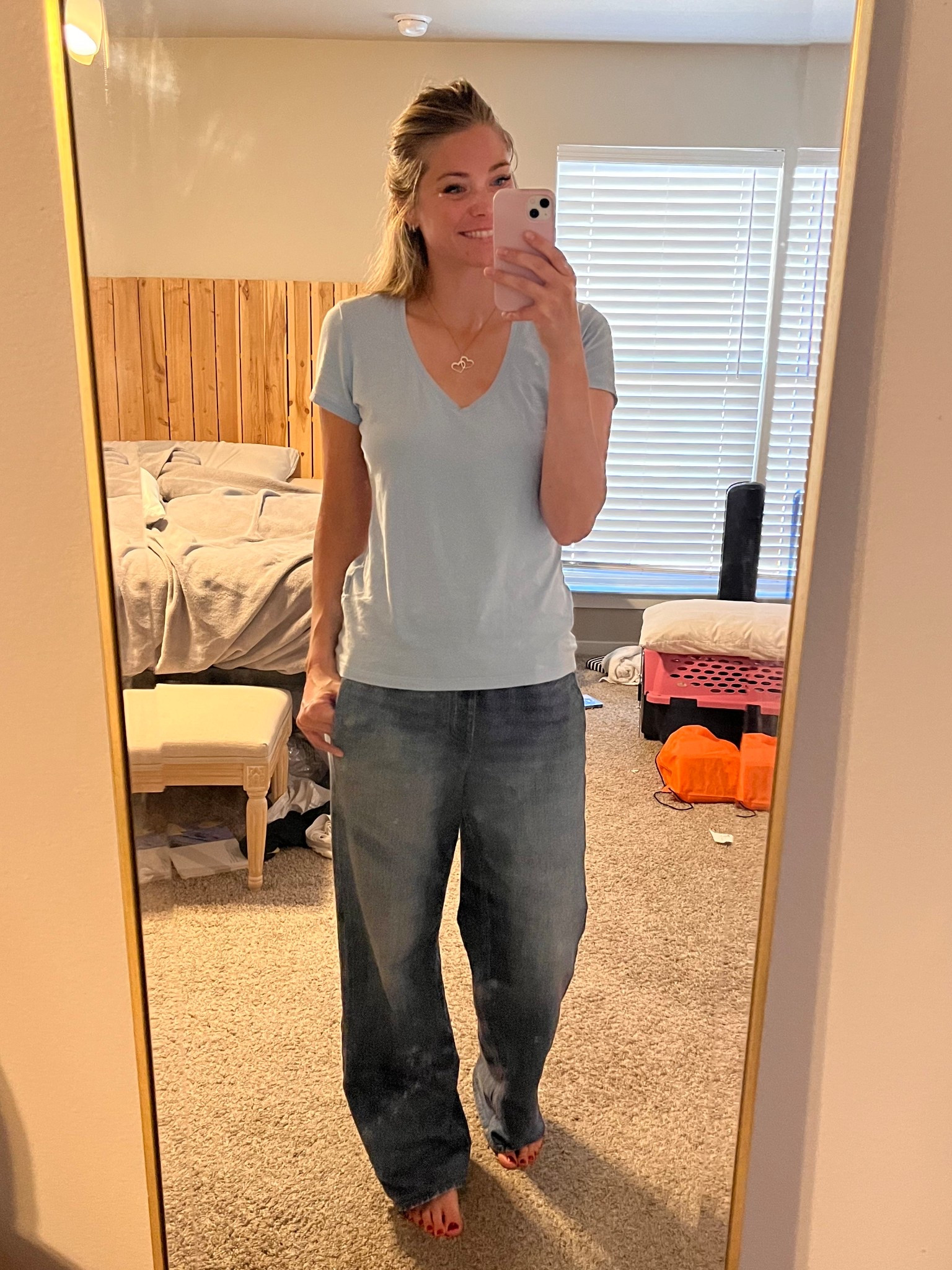 Do you need these sweatpants jeans from rag and bone? No….but they are the best! I tried the Amazon dupes and they just just ehhh I knew I wouldn’t wear them like I wear these to get my cost per wear I’m wearing the medium and they are a little low rise  and I’m just wearing a thrifted shirt. 

#LTKStyleTip