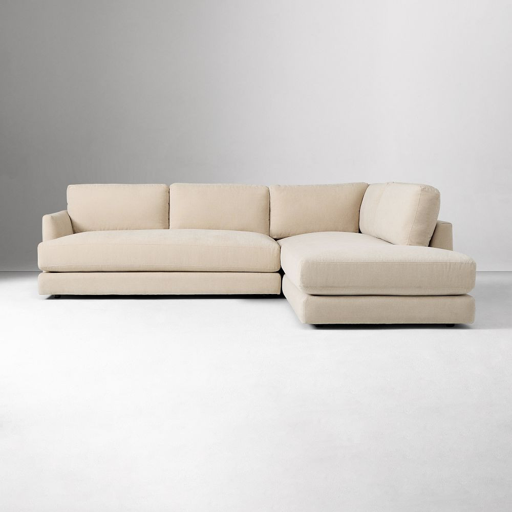 Haven 2-Piece Bumper Chaise Sectional (108"&ndash;113") | West Elm (US)