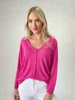 tribeca top [punch pink] | Six fifty clothing