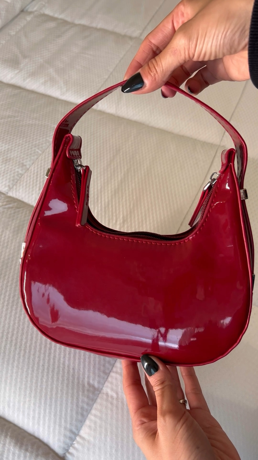 Perfect cherry red bag for winter season. 

#LTKSpringSale #LTKfindsunder50 #LTKstyletip