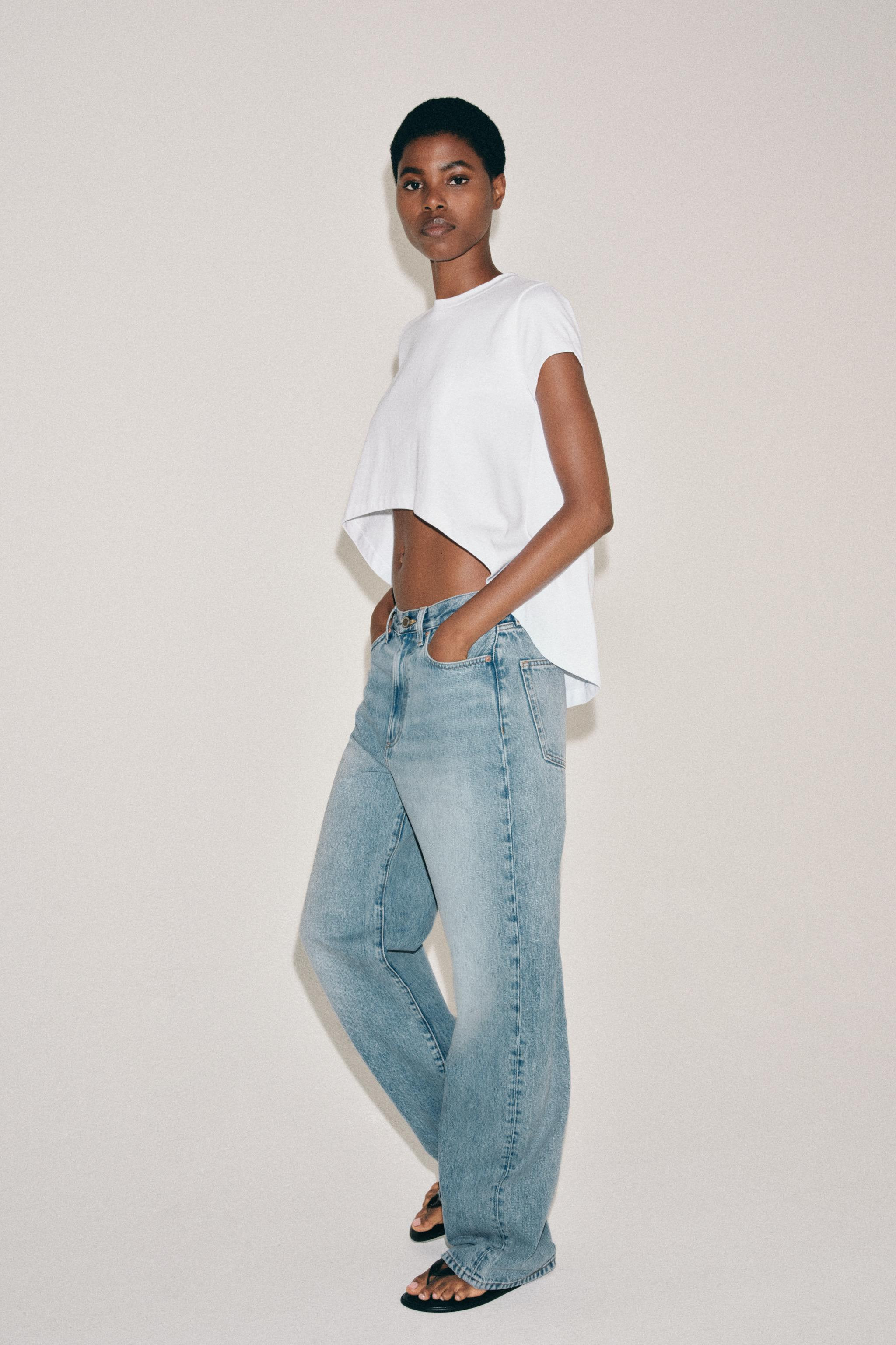 ASYMMETRIC COTTON T-SHIRT | Zara US