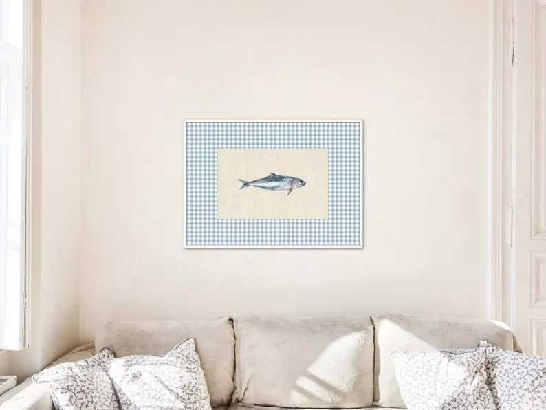 Vintage Fish Digital Print | Antique Wall Art Nancy Meyers Poster | Fisherman Aesthetic Vintage W... | Etsy (US)