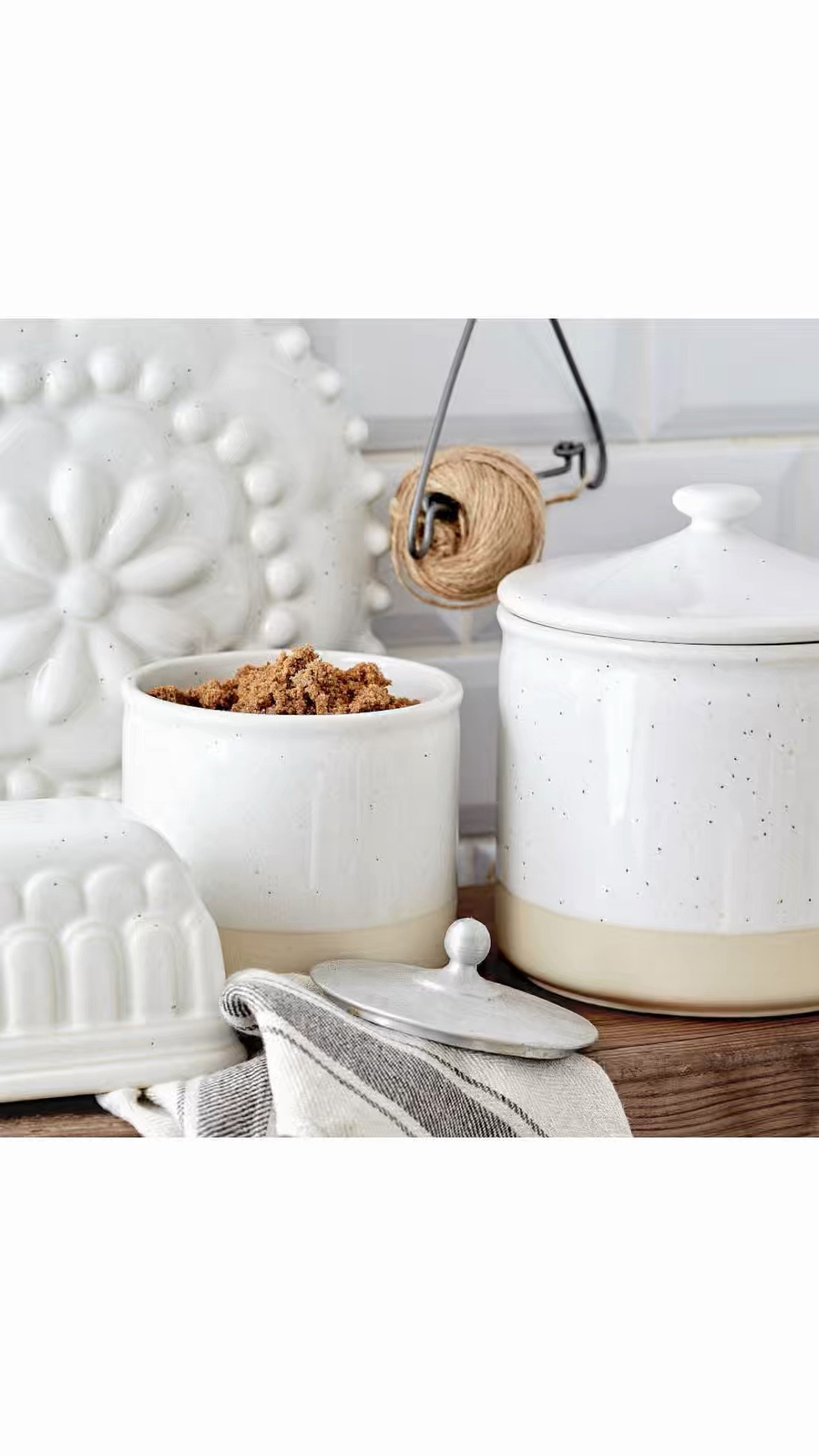 Costa Nova Fattoria Stoneware Lidded Canister
* Small: 4.8"diam. x 5.4"h
* Medium: 5.9"diam. x 6.8"h
* Large: 7.4"diam. x 8.2"h

🔗https://bit.ly/RBHOUSEWIFE

#LTKHome